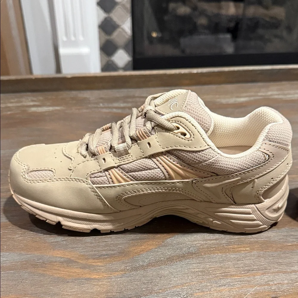 Vionic Walker‎ Classic Orthotic Walking Shoes Stone Taupe Size 5 NWOB Comfort